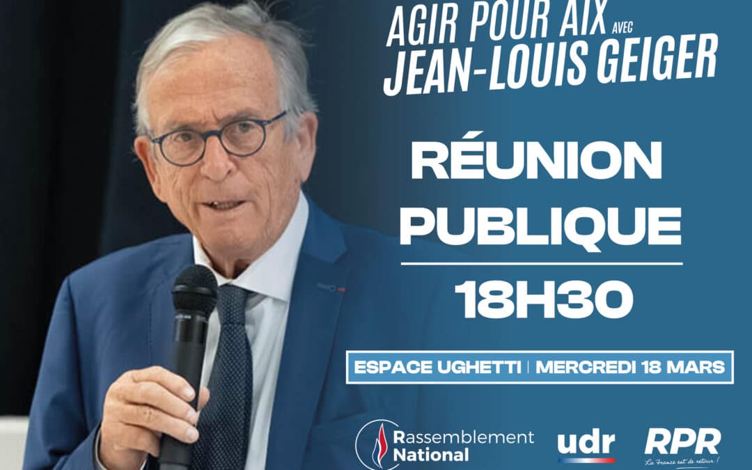 Réunion publique – Venez échanger avec nous !